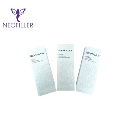 Αντιρυτιδικό Revolax Fine Lidocaine Hyaluronic Acid Φυσικό Γεμιστικό για Ρυτίδες Πηγουνιού