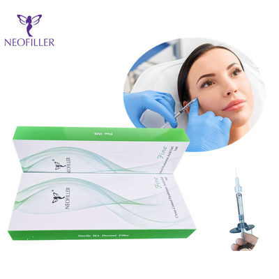 Λεπτό πρόσωπο εγχύσεων υλικών πληρώσεως 1ml 2ml Derm εκτάριο Derm βαθύ Hyaluronic όξινο δερμικό