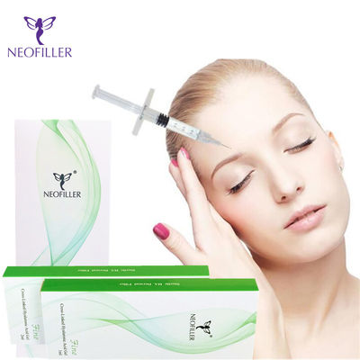 Λεπτό πρόσωπο εγχύσεων υλικών πληρώσεως 1ml 2ml Derm εκτάριο Derm βαθύ Hyaluronic όξινο δερμικό