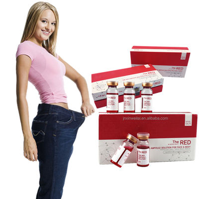 Lipolysis της ΔΕΗ λύση 10ml οι κόκκινες παχιές διαλύοντας εγχύσεις πηγουνιών