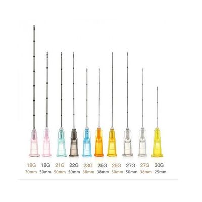 50mm 70mm αμβλιές τελών κάννουλες 21g υλικών πληρώσεως καννουλών εκχύσιμες δερμικές