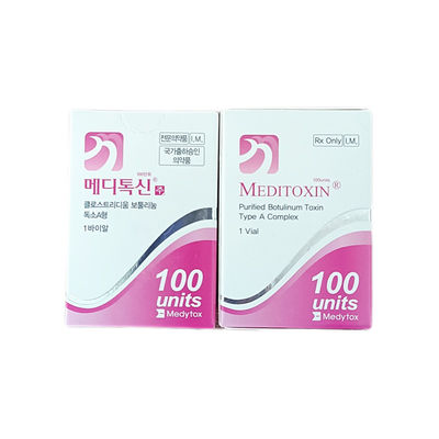 2.5mL ρυτίδων Botulinum τοξίνη Meditoxin εγχύσεων τοξινών αφαίρεσης η Botulinum δακτυλογραφεί 100 μονάδες