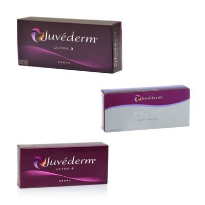 Δερμική έγχυση υλικών πληρώσεως Ultra3 Ultra4 Juvederm Voluma για τις βαθιές ρυτίδες