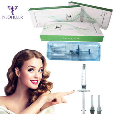 Hyaluronic όξινο δερμικό υλικό πληρώσεως 1ml 24mg/ml χειλικών αυξήσεων Neofiller