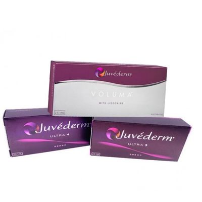 Ασφάλεια Juvederm Ultra Plus Filler 1ml 2Σφαιρίδες Υαλουρονικό οξύ Ενέσιμη γέλη για το σχήμα του προσώπου και τη μείωση των ρυτίδων