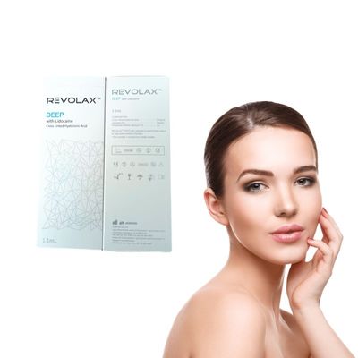 Hyaluronic όξινο δερμικό υλικό πληρώσεως λεπτό βαθύ Subq Revolax 1.1ml για τη λείανση και την πλήρωση