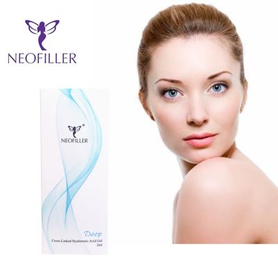 Neofiller Cross-Linked 2ml Hyaluronic Acid Dermal Filler Deep Line Nose Contour Injectable Gel Enhancement Facial