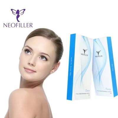 Neofiller Cross-Linked 2ml Hyaluronic Acid Dermal Filler Deep Line Nose Contour Injectable Gel Enhancement Facial