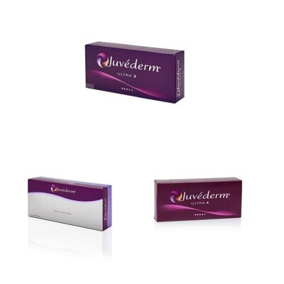 Ζελέ Juvederm Dermal Filler Υαλουρονικό οξύ Ενέσιμη ομαλή ρυτίδα αποκατάσταση όγκου προσώπου