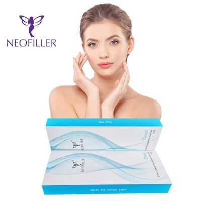 Neofiller 2ml Υαλουρονικό Οξύ Δερματικό Filler 24mg-ml Ενέσιμο Τζελ Πρόσωπο Μεγέθυνση χειλιών Μύτης