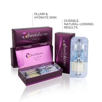 Το Gel Juvederm Dermal Filler είναι ένα προϊόν κατά των ρυτίδων που έχει σχεδιαστεί για να εξομαλύνει τις ρυτίδες και να βελτιώσει τα περίγραμμα του προσώπου για επαγγελματίες.