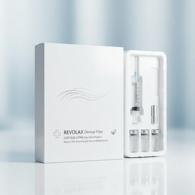 Αντιγήρανση Revolax Dermal Filler Deep Sub- q Υψηλή ενέσιμη συσκευή OEM για φυσική εξομάλυνση του δέρματος και αύξηση του όγκου
