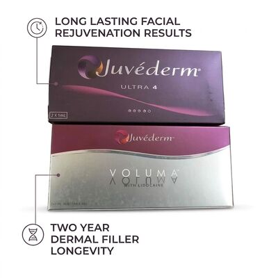 Γέλιο Juvederm Dermal Filler 1ml Σύριγγα Τοποθεσία ενέσεως προσώπου Ιδανικό για διαδικασίες αναζωογόνησης προσώπου και αποκατάστασης όγκου