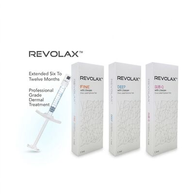 Υψηλή βαθιά υπο-Q Revolax Dermal Filler υψηλή βιοσυμβατότητα κατάλληλη για ένεση βάθος μεσαία έως βαθιά δέρμα βελτιώνει το περίγραμμα του δέρματος