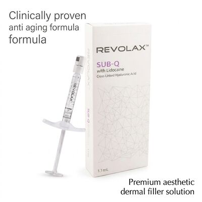 24 mgml Revolax Dermal Filler Ενέσιμη βάθος Μέση έως βαθιά συγκέντρωση δέρματος 20 mgml Λύση για αύξηση του όγκου του προσώπου