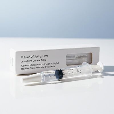 Όγκος της σύριγγας 1 ml Juvederm Dermal Filler Gel Συγκέντρωση 20mg Ml Ιδανικό για αισθητικές θεραπείες προσώπου