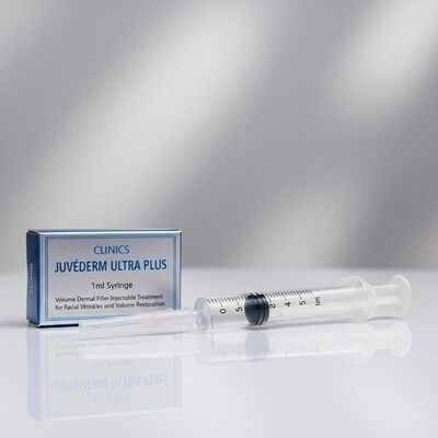 Κλινικές Juvederm Ultra Plus Filler 1 ml Σύριγγα Όγκος Δερματικό Φιλερ Ενέσιμη θεραπεία για τις ρυτίδες του προσώπου και αποκατάσταση του όγκου