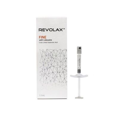Υαλουρονικό οξύ Revolax Dermal Filler ομαλή και ελαστική συνέπεια τζελ παρέχοντας αύξηση του όγκου του προσώπου και θεραπεία ρυτίδων
