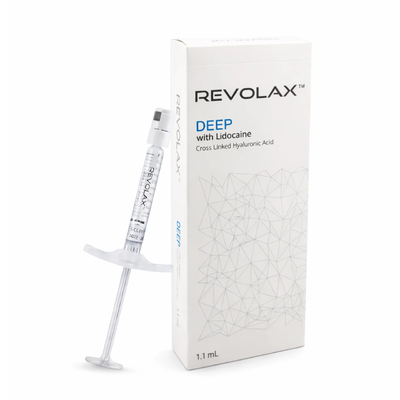 Αποφυγή παγετού Revolax Ενέσιμο Δερματικό Υλικό Fine Deep Sub Q Συγκέντρωση 20 mg ανά mL Ενέσιμο για Βαθιά Ενίσχυση Όγκου Προσώπου και Θεραπεία Ρυτίδων