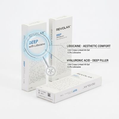 Το Revolax Deep Lip Filler Μονοφασικό Διασταυρωμένο Υαλουρονικό Οξύ Δερμικό Φίλερ 1.1 ml για Αυξήσεις Λιπαδιών