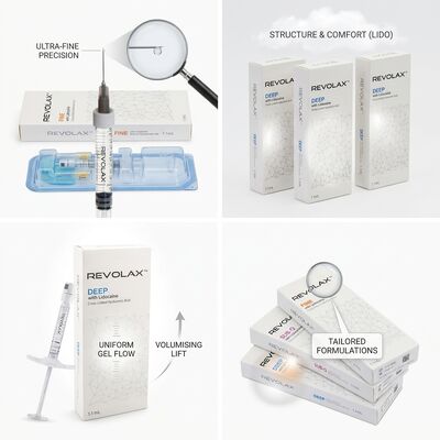 Revolax Deep Γέμισμα Ραβδώσεων Στοματορραγίας Μονοφασικό Διασταυρούμενης Σύνδεσης Υαλουρονικό Οξύ Δερματικό Γέμισμα 1.1ml 24mg/ml
