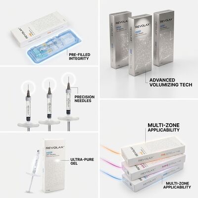 Revolax Fine Glabellar Filler Monophasic Hyaluronic Acid Dermal Filler 1.1ml for Frown Line Correction