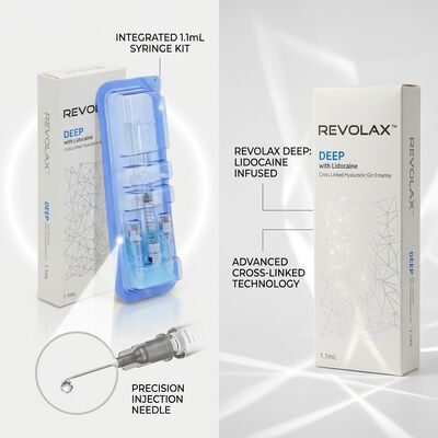 Revolax Deep Filler για τα Μάγουλα Μονοφασικό Υαλουρονικό Οξύ Δερμικό Filler 1.1ml για Αύξηση του Όγκου των Μάγουλων