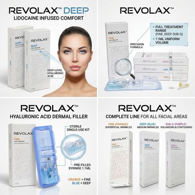 Revolax Deep Filler για τα Μάγουλα Μονοφασικό Υαλουρονικό Οξύ Δερμικό Filler 1.1ml για Αύξηση του Όγκου των Μάγουλων