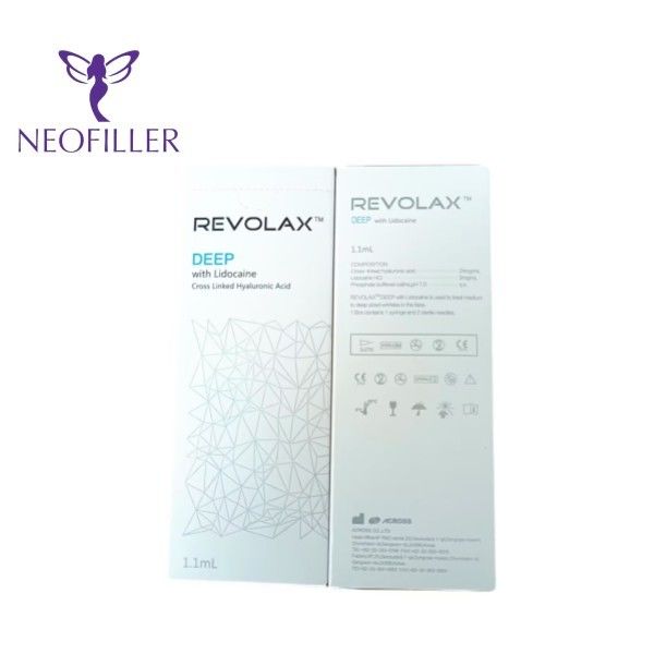 Αφαίρεση ρυτίδων 1,1ml/Box Dermal Filler Revolax Deep Hydraulic Acid Injects For Face
