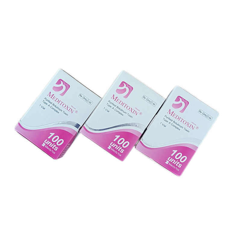 2.5mL ρυτίδων Botulinum τοξίνη Meditoxin εγχύσεων τοξινών αφαίρεσης η Botulinum δακτυλογραφεί 100 μονάδες