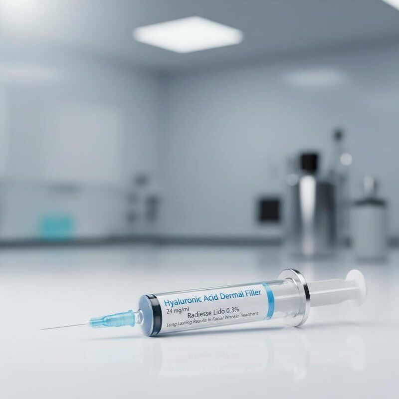 24 Mg/ml Υαλουρονικό Οξύ Δερματικό Filler Radiesse Lido 0,3 % Συγκέντρωση που παρέχει μακροχρόνια αποτελέσματα στη θεραπεία ρυτίδων προσώπου