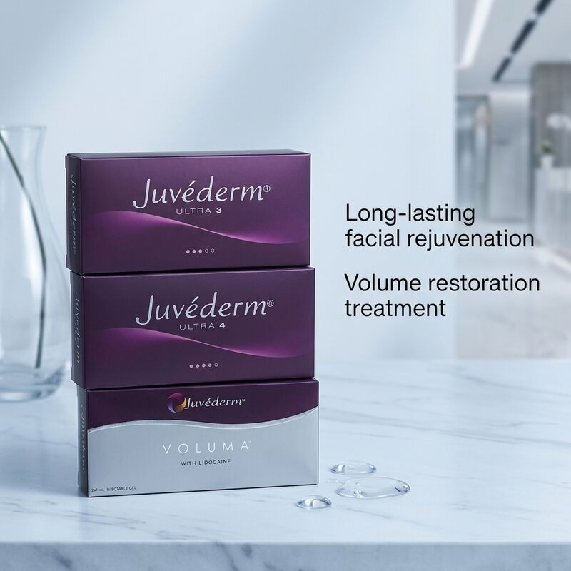 Όγκος 2 φορές 1ml Juvederm Voluma Filler Αντιγηραντικό Facial Filler για ενίσχυση όγκου στο μέσο πρόσωπο και βελτιωμένα περιγράμματα προσώπου