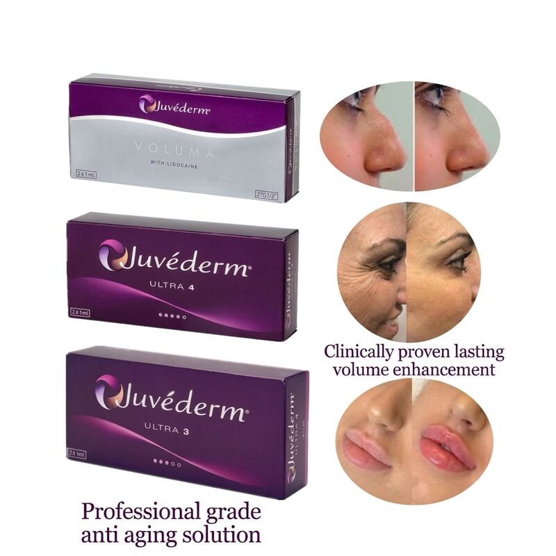 Πλαστική Χειρουργική Juvederm Dermal Filler Συγκέντρωση 20mgMl Μακροζωία 9-12 μήνες Κατάλληλο για τη βελτίωση των διαμορφώσεων του προσώπου και την αναζωογόνηση του δέρματος