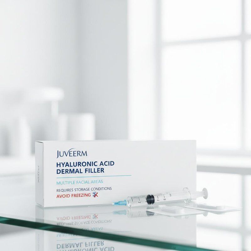 Υαλουρονικό οξύ Juvederm δερματικό γέμισμα Κατάλληλο για πολλαπλές περιοχές του προσώπου και απαιτεί συνθήκες αποθήκευσης Αποφύγετε την κατάψυξη