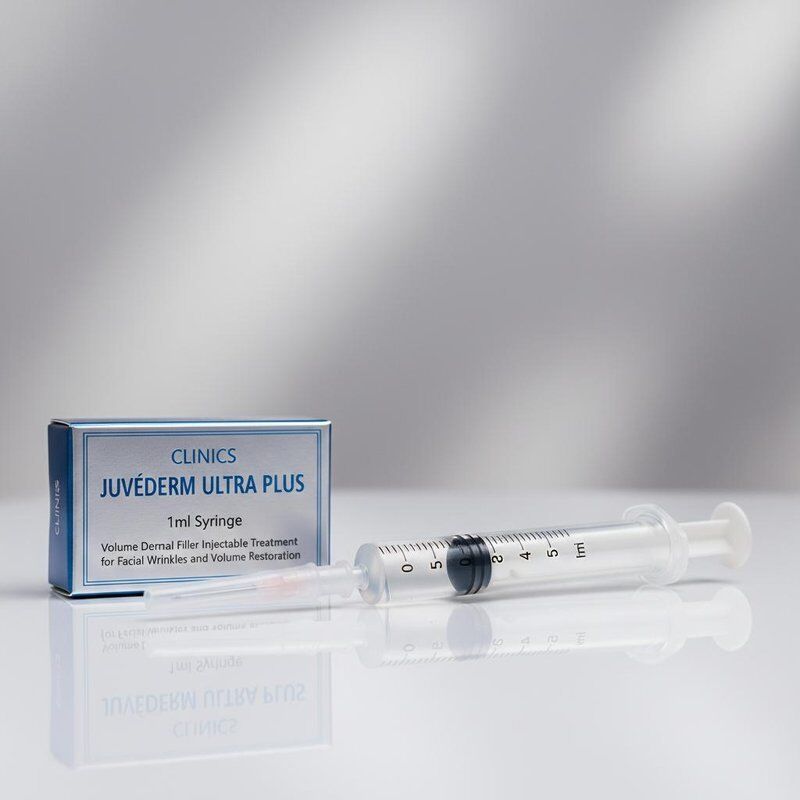 Κλινικές Juvederm Ultra Plus Filler 1 ml Σύριγγα Όγκος Δερματικό Φιλερ Ενέσιμη θεραπεία για τις ρυτίδες του προσώπου και αποκατάσταση του όγκου