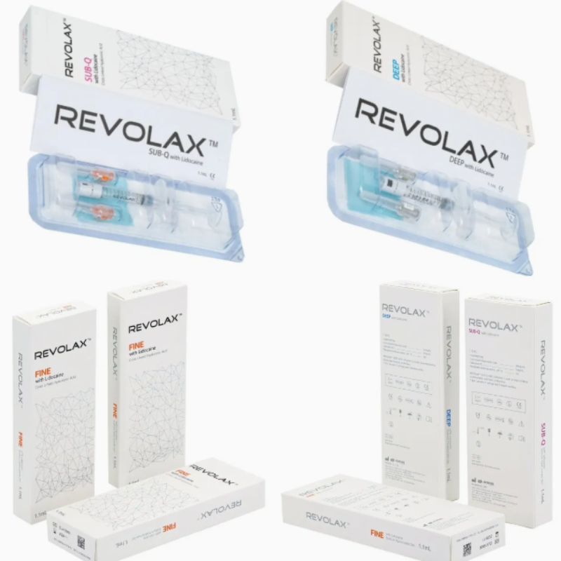 Ενέσιμο δερματικό υλικό Revolax Deep Sub-Q για ενδοδερμικές ενέσεις σε μεσαίο έως βαθύ χόριο για αποκατάσταση όγκου προσώπου και μείωση ρυτίδων