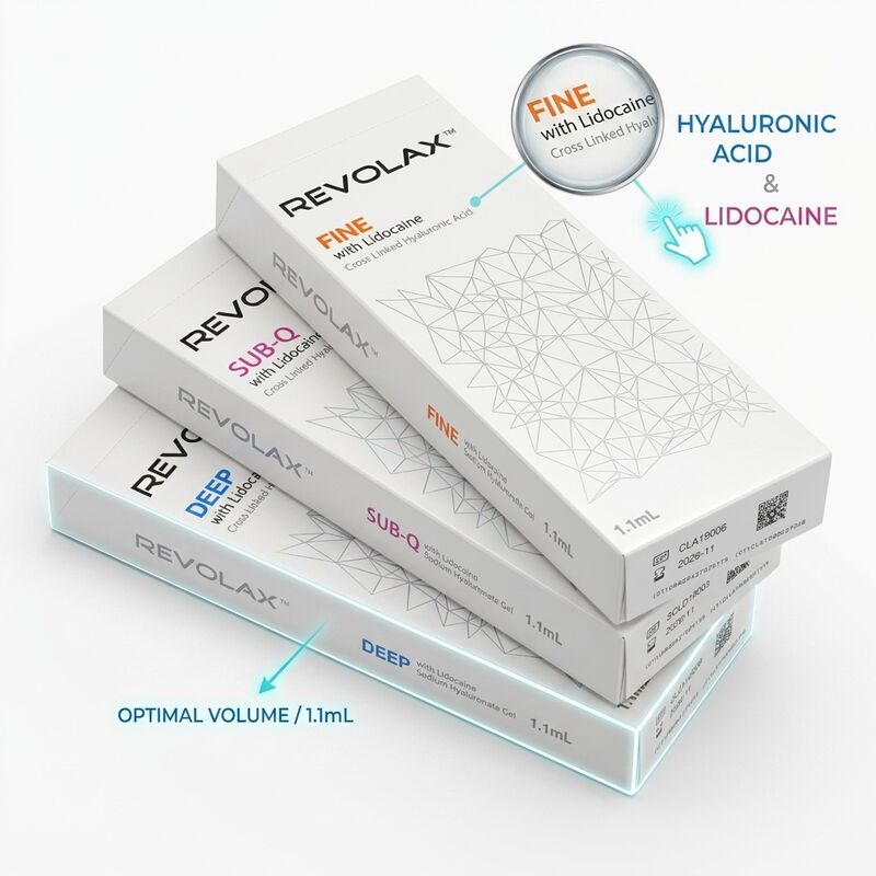 Revolax Deep Marionette Line Filler Μονοφασικό Υαλουρονικό Οξύ Δερματικό Φίλερ 1.1 ml για τη διόρθωση γωνίας του στόματος